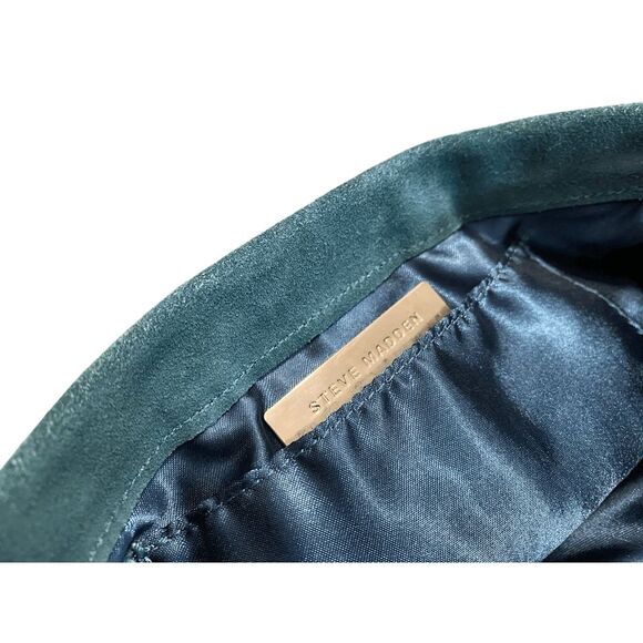 Steve Madden Clutch Bag Pleated Suede Leather - Picture 5 of 5